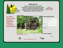 Tablet Screenshot of mnlakecountry.com